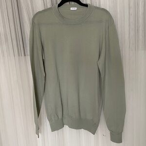 Son of a Taylor Men's Light Sage Green Crewneck  Sweater 100% Fine Merino Wool